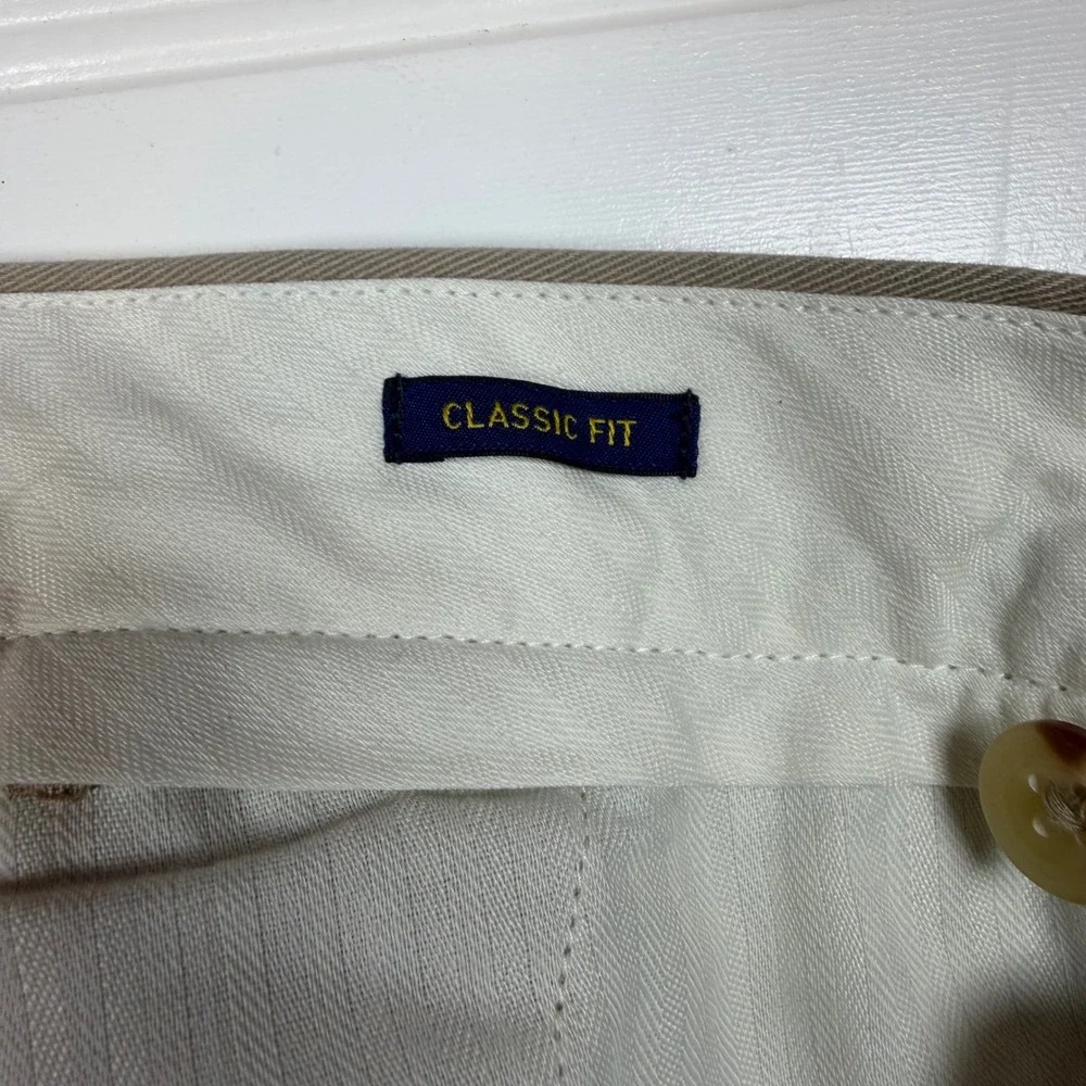Polo Ralph Lauren Classic Fit Chino Pants Mens 33x30 Tan Khaki Cotton Twill